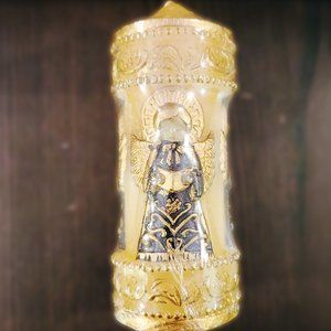 Large Gold Angelic Candle - NOS - Christian Candle